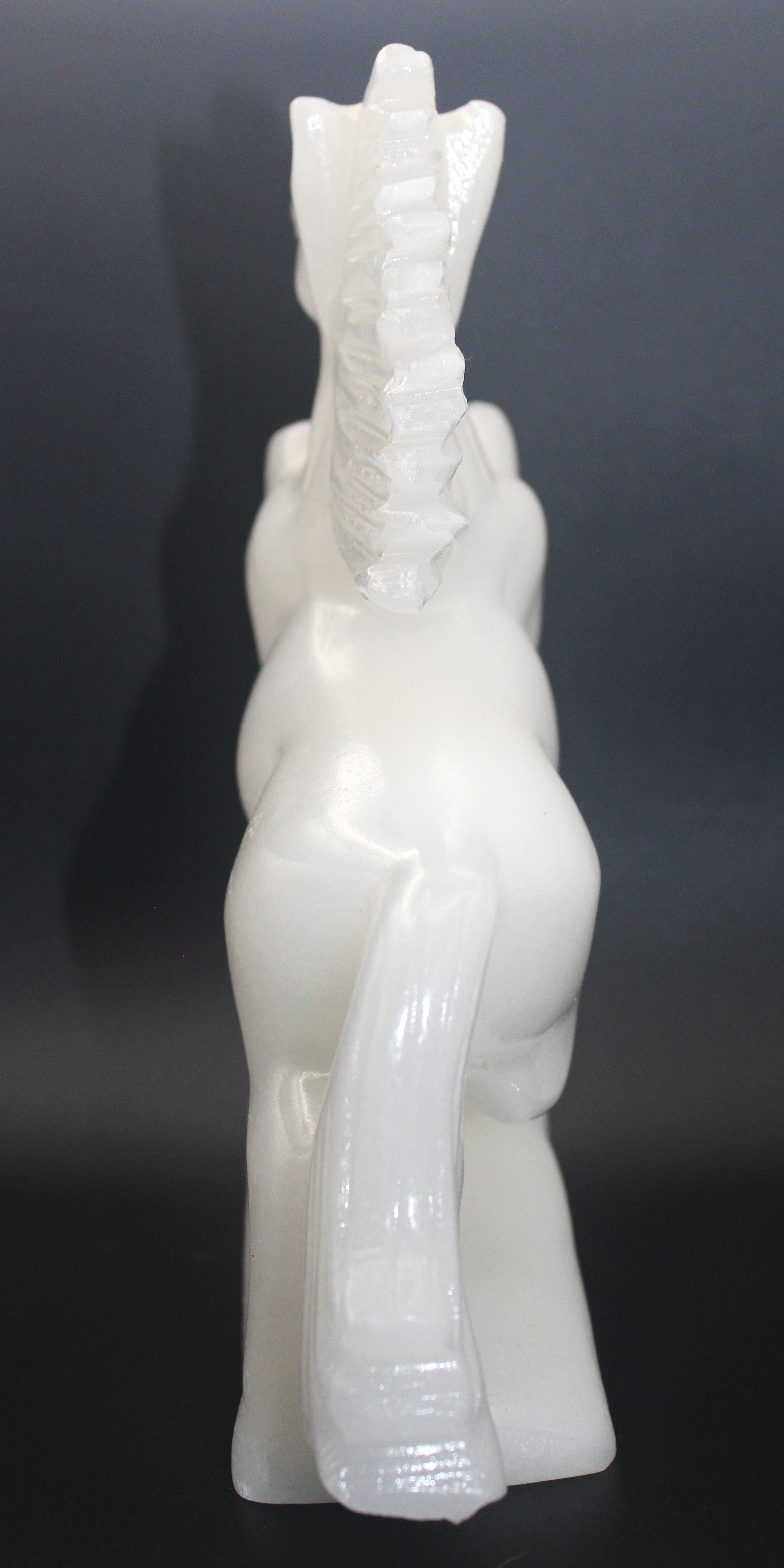 White Calcite Horse Carving – Clarity, Calm & Quiet Strength