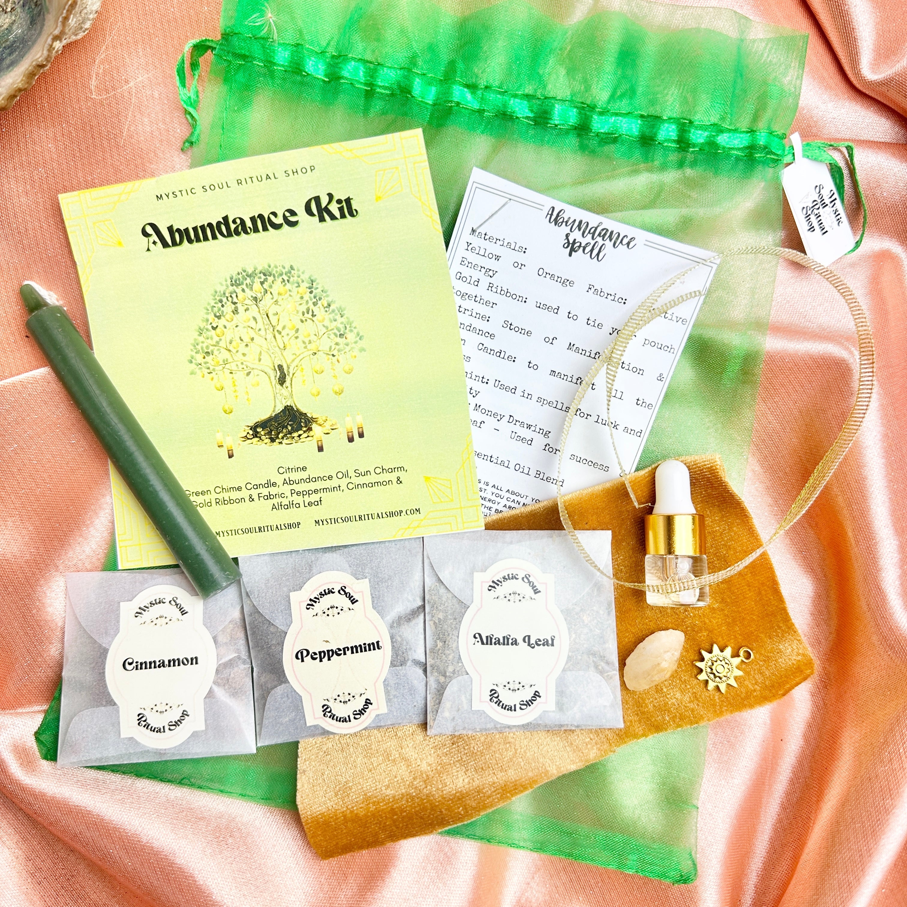 Abundance Prosperity Money Spell Ritual Kit