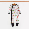 Black & Red Dinos All-Stars Organic Cotton Kids Pajamas