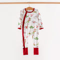 Maroon Dinos All-Stars Organic Cotton Kids Pajamas