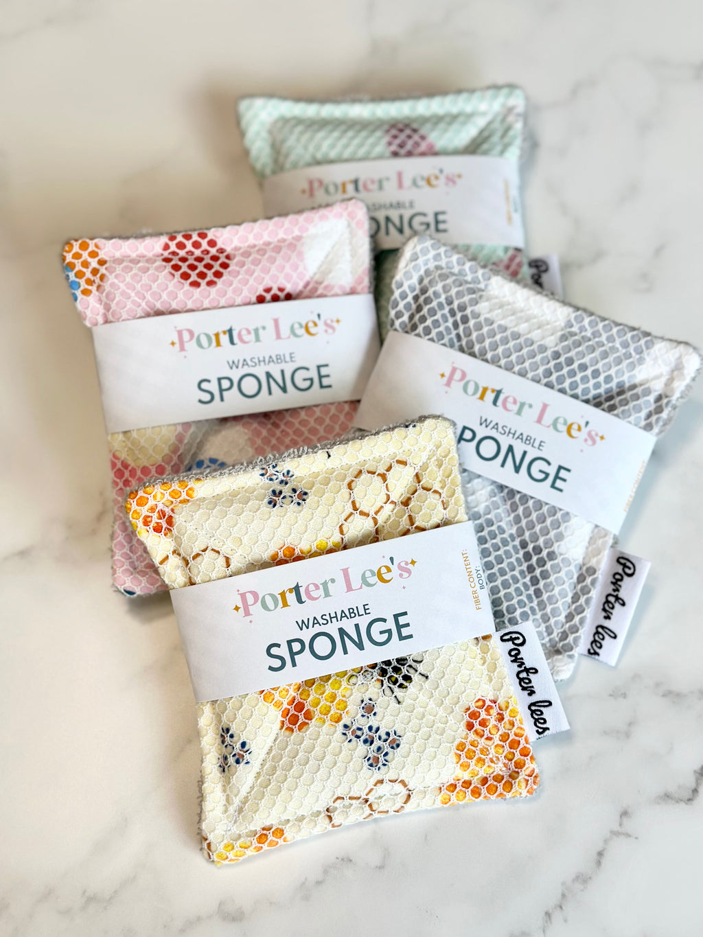 Washable Reusable Sponge--Surprise Print