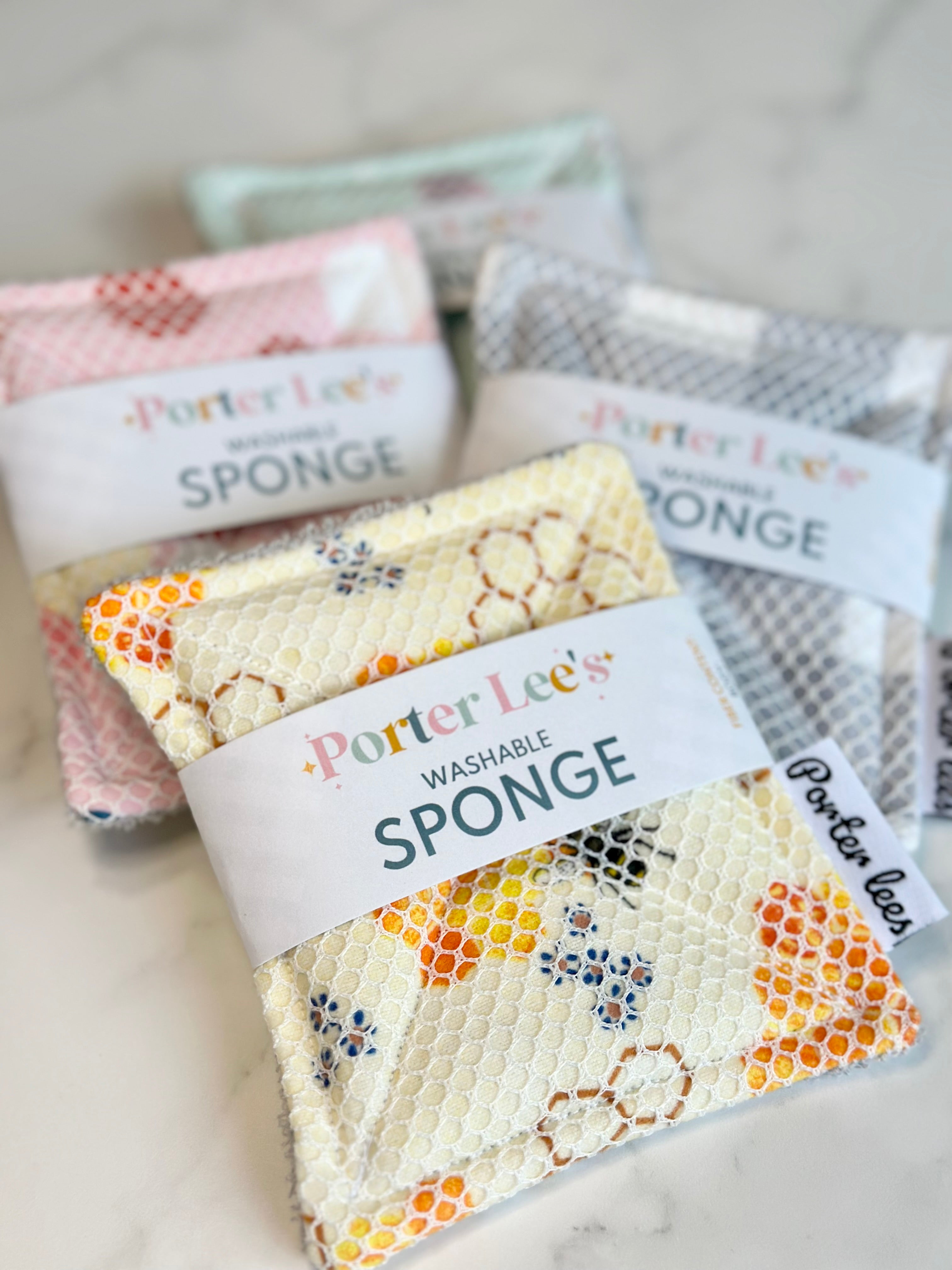 Washable Reusable Sponge--Surprise Print