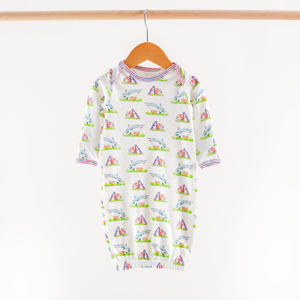 Sharks Mascot Mania Organic Cotton Kids Pajamas