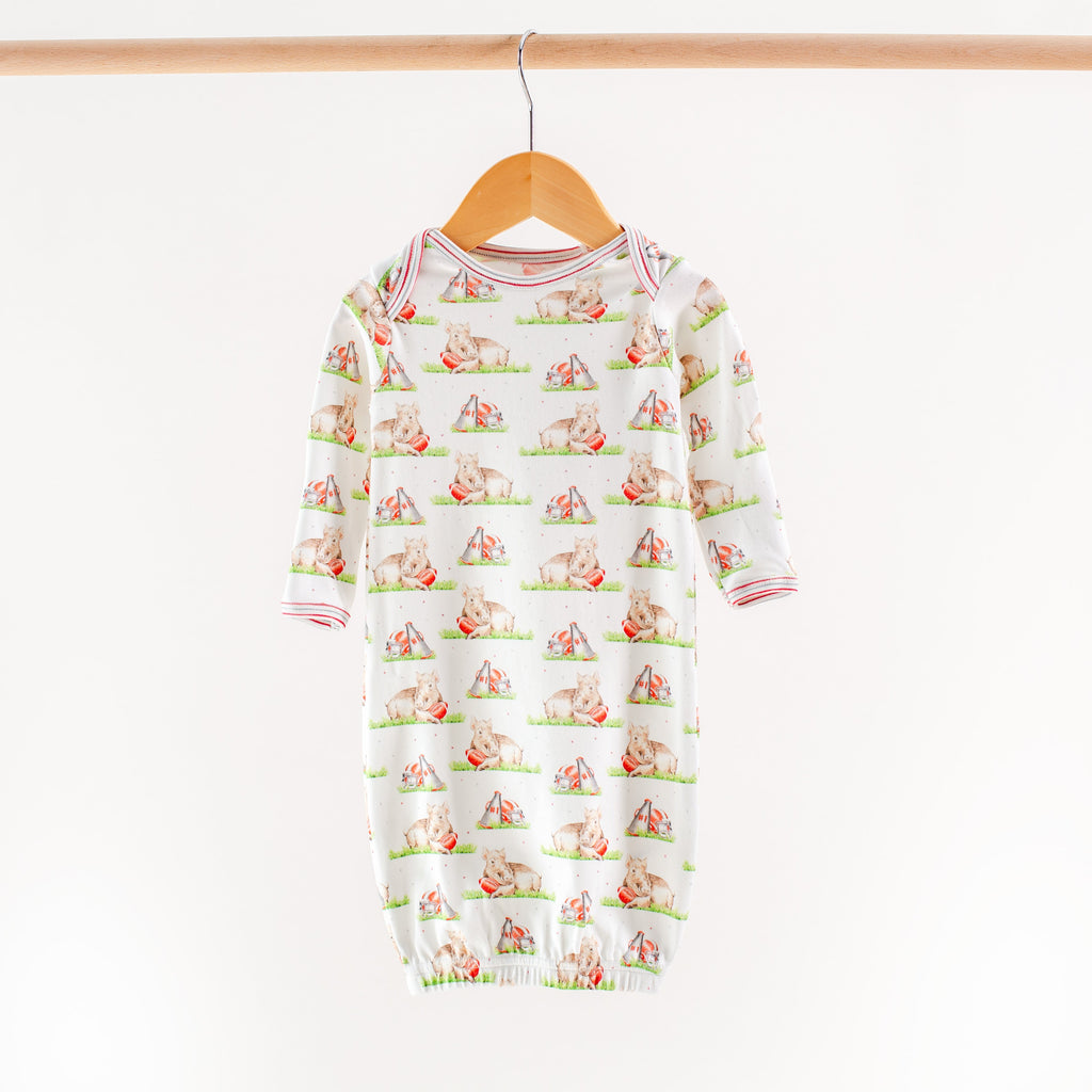Boar Mascot Mania Organic Cotton Kids Pajamas