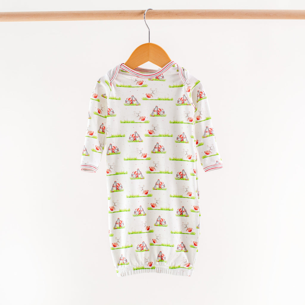 White Bulldog Mascot Mania Organic Cotton Kids Pajamas