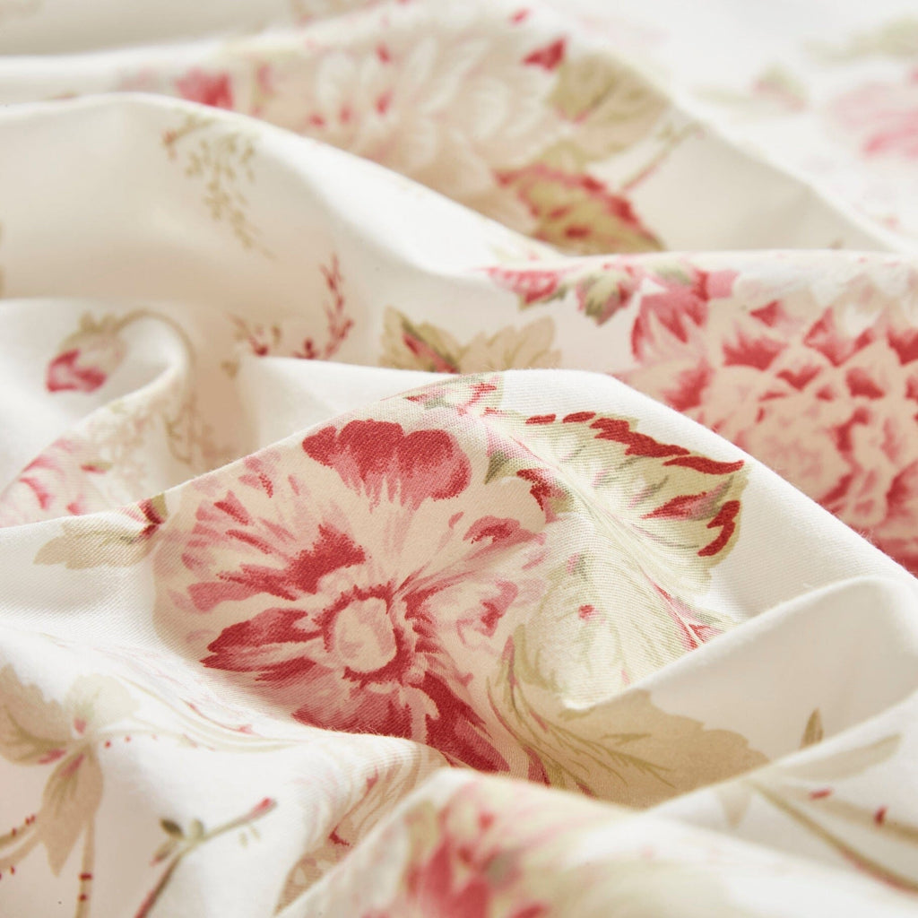 DaDa Bedding Hint of Mint Floral Cotton Flat Sheet Set