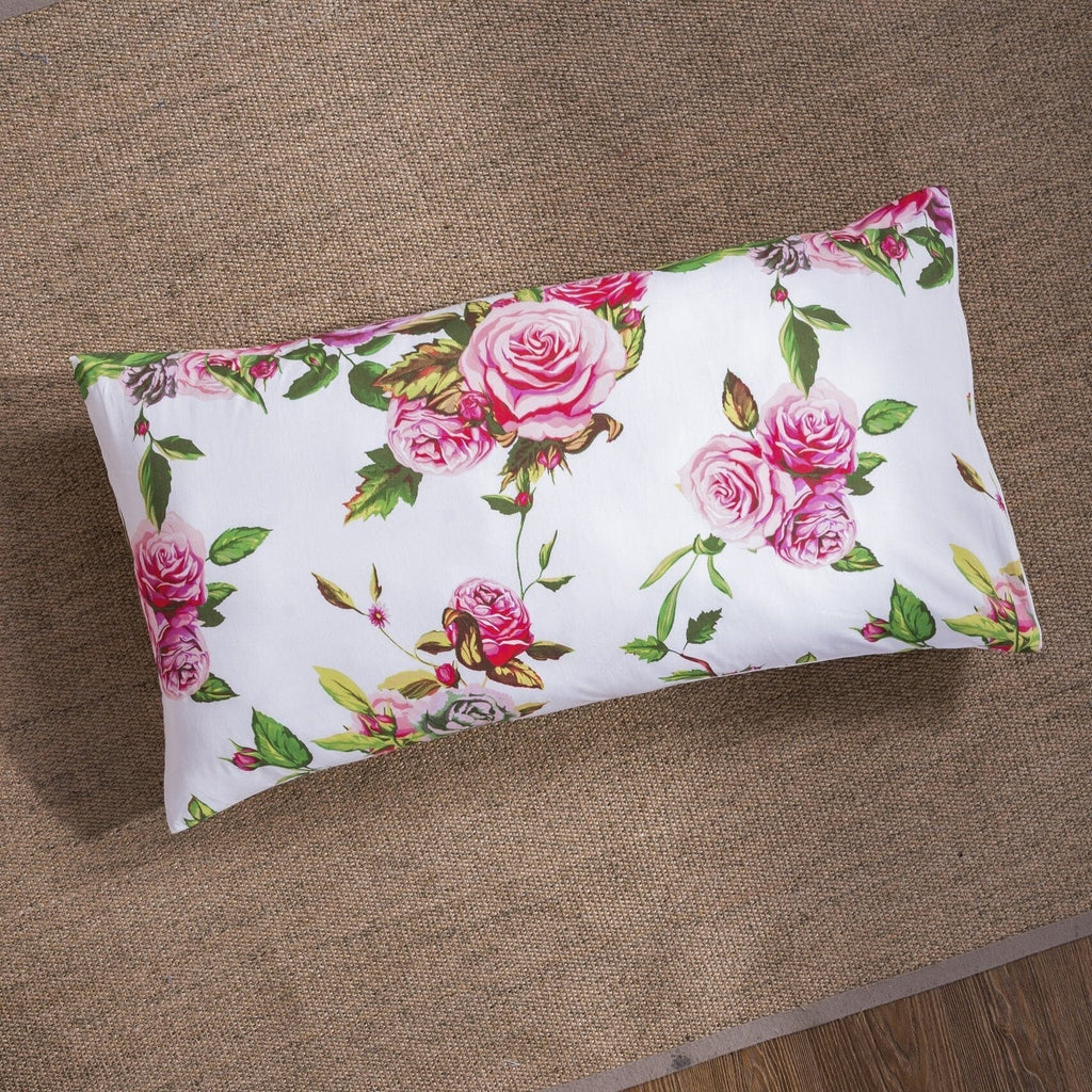 DaDa Bedding Pink Romantic Roses Floral Sheet Set