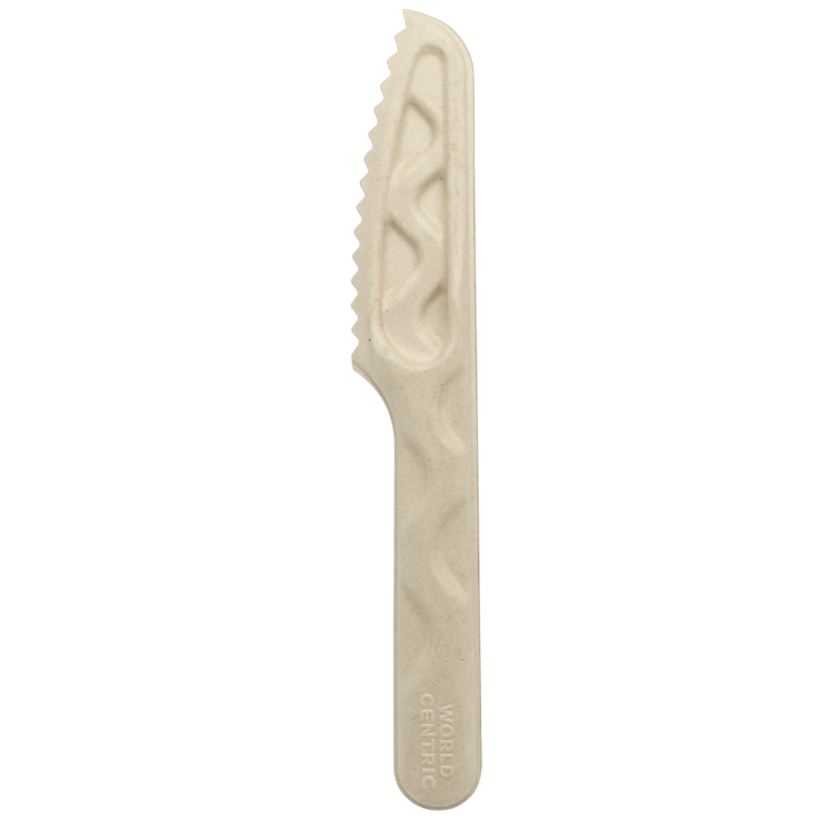 World Centric 6 in Fiber Knife, Compostable Plant Fiber (QTY 1000), SKU KN-FB-6-LF