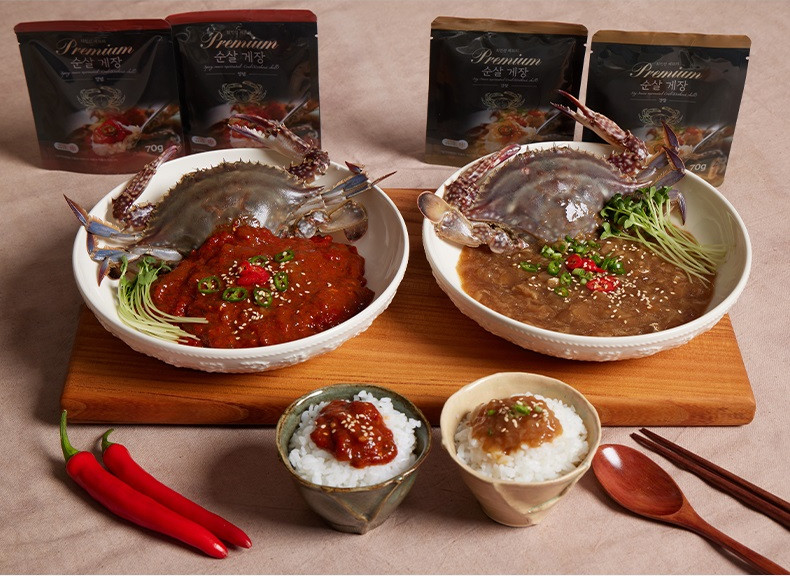 Chef’s Table] Chef Choi In-seon’s Premium Korean Boneless Soy Crab & Spicy Marinated Crab Set (70g, 2.5oz X20packs)