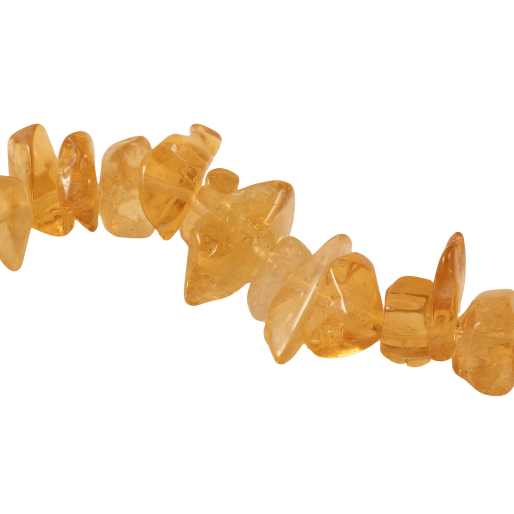 Citrine Chip Bead Strand - Natural Quartz, 90 Beads
