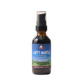Bottle of Lady's Mantle supplement on a white background