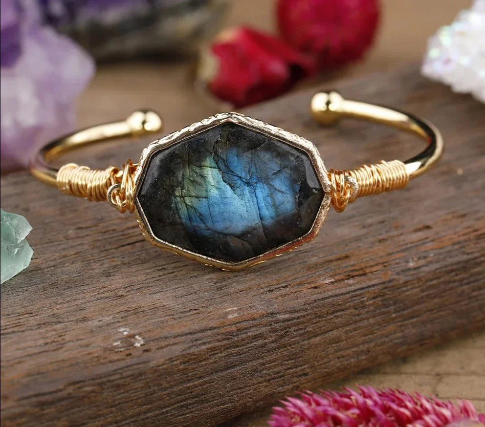 Labradorite Bangle Bracelet