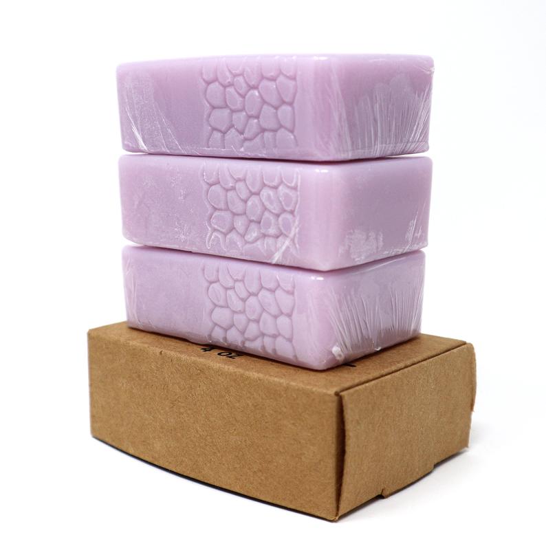 EMARA 3 Pack Lavender Natural Organic Soap Bars – Purple Handmade Lavender Bath & Body Soap for Relaxing Cleansing, Aromatherapy, Skincare & Self-Care Gift Set