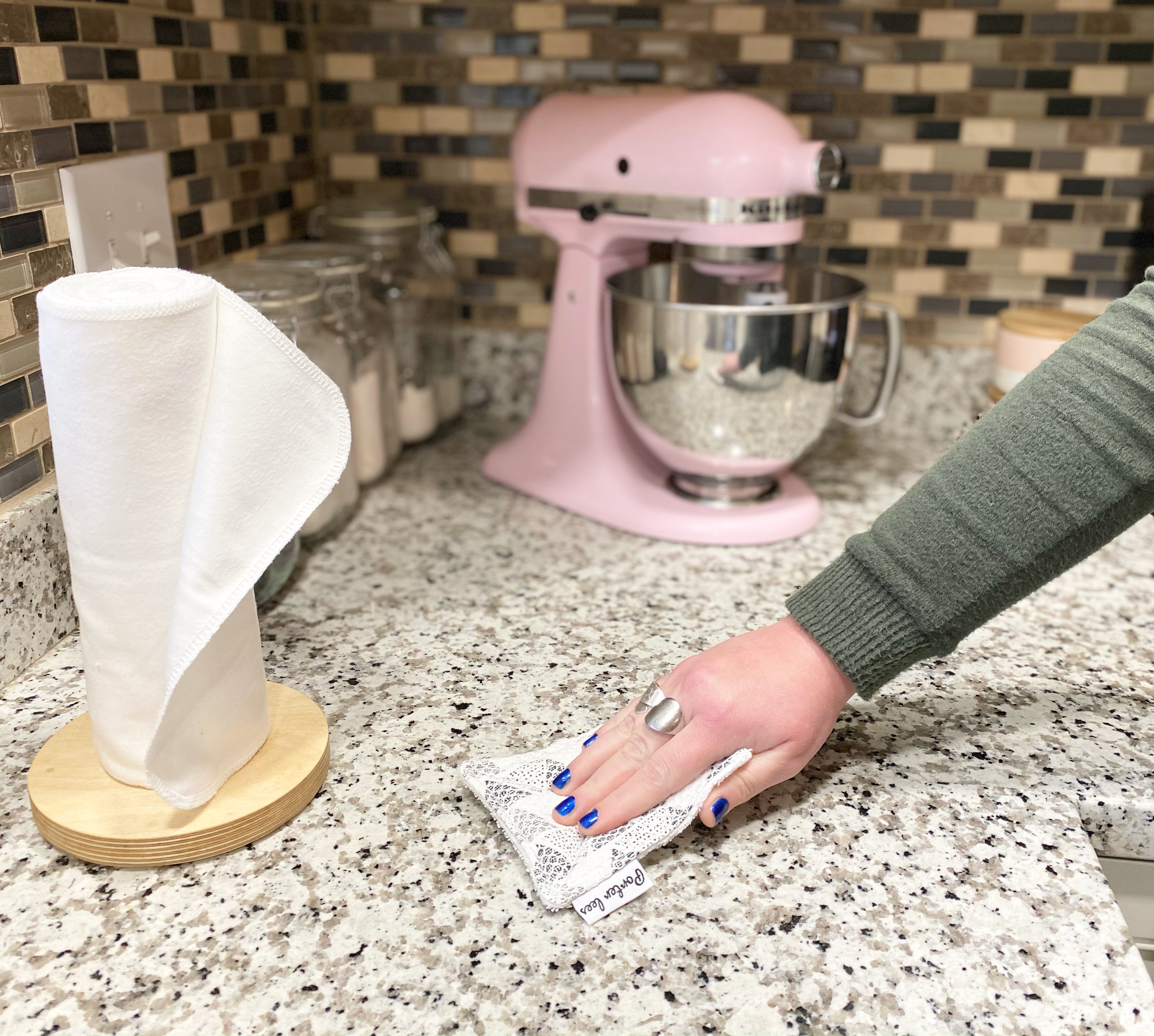 Reusable Paper Towels--Solid White