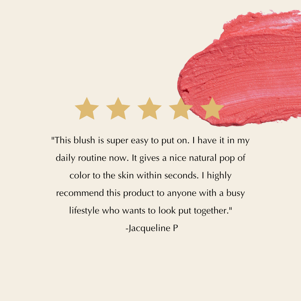 Gluten-Free Blush Stick for Cheeks, Lips & Eyes – Nut-Free, Vegan Cream Blush