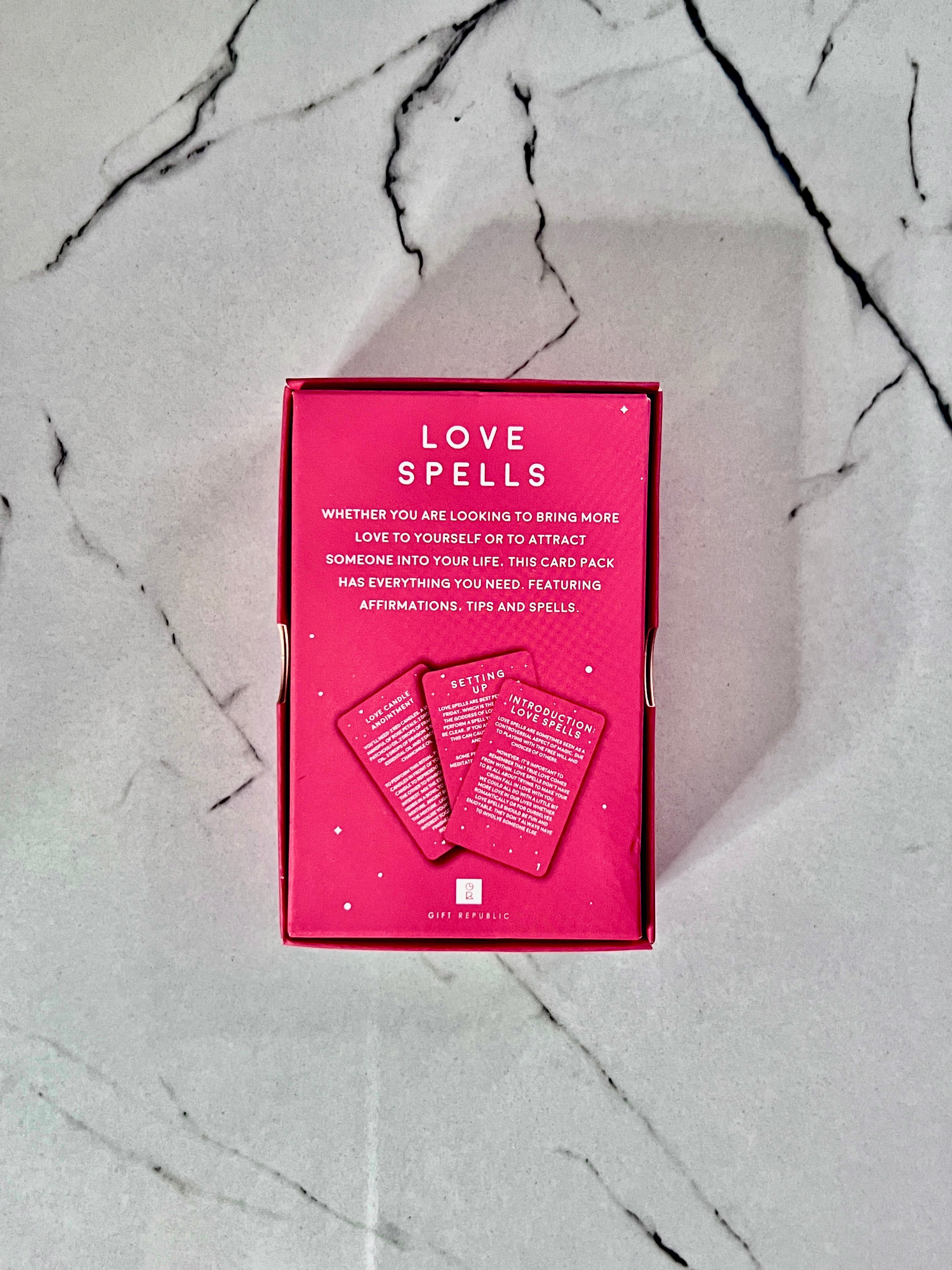 Love Spells ~ Set of 100 Cards with Love Rituals.