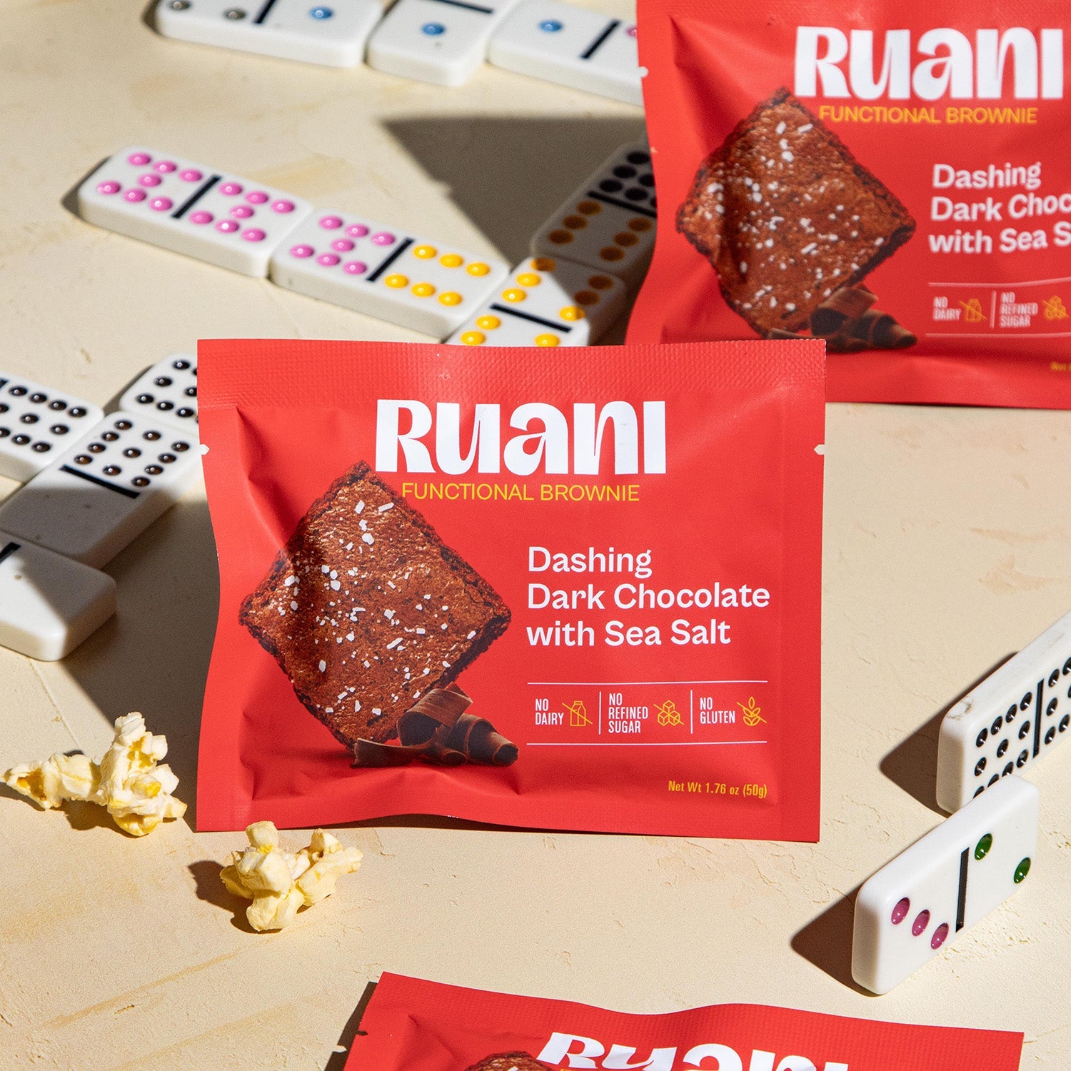 6 pack Dashing Dark Chocolate Brownie with sea salt