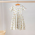 Cattle Mascot Mania Organic Cotton Dress for Kids