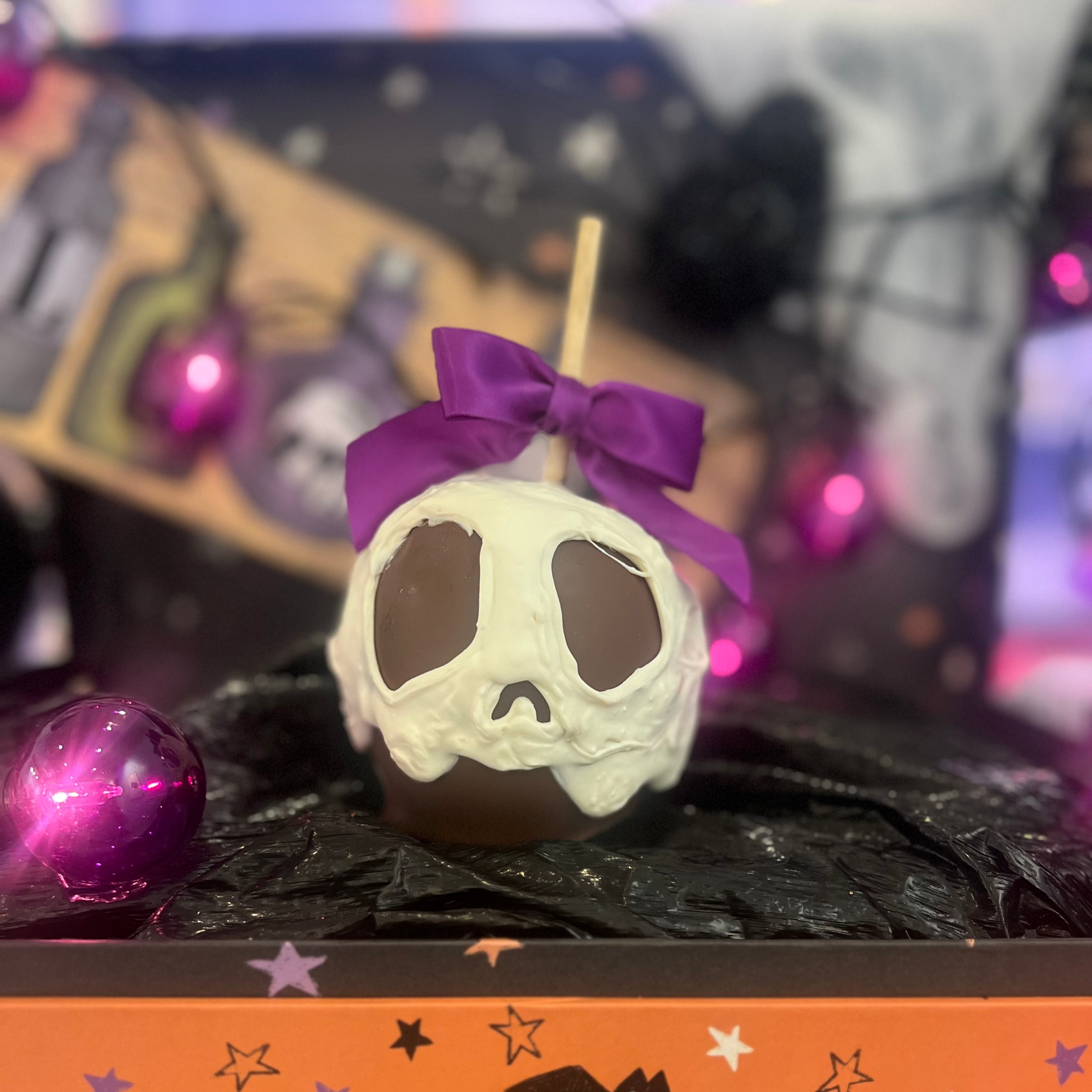 Melted Skull Gourmet Caramel Apple