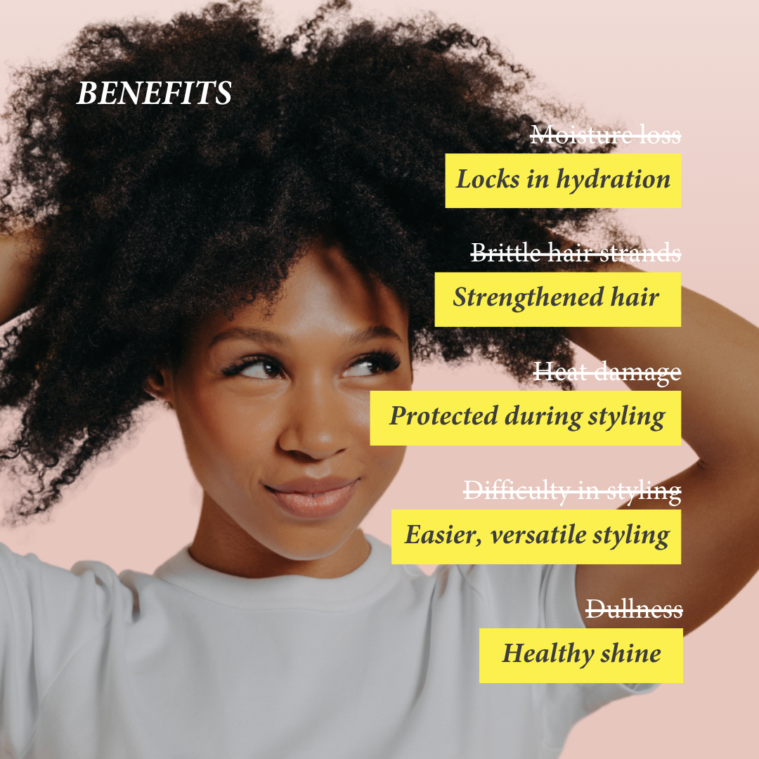 Moisture Rich Hair Butter for Natural & Curly Hair with Unrefined Shea Butter