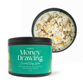 Circe Money Drawing Prosperity Candle 8 oz with herbs, gemstones and natural fragrance for wealth, abundance, manifestation and spiritual rituals