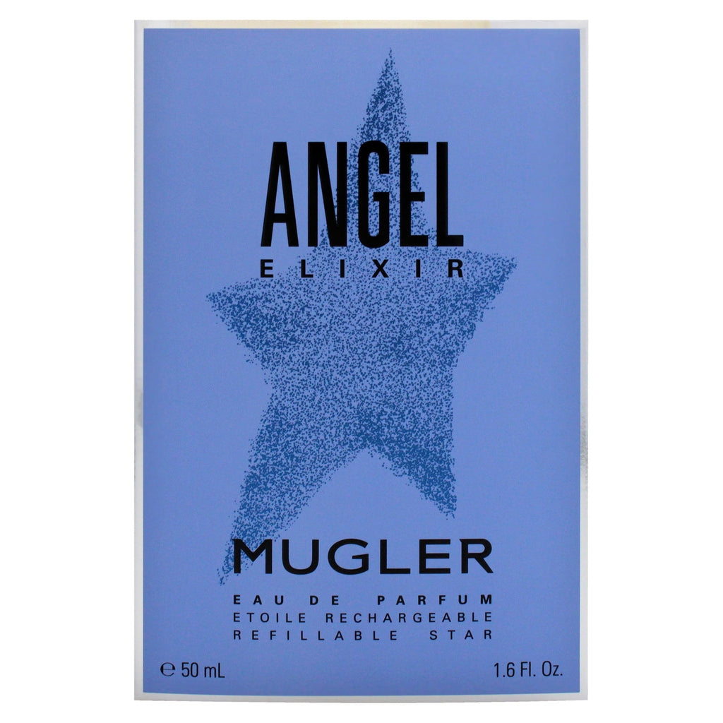 Mugler Angel Elixir Eau de Parfum Refillable Spray for Women, 1.6 oz