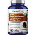 NusaPure Chaga Mushroom 20:1 Extract, 150 mg per Veggie Capsule, 180 Count, USDA Organic, Vegan, Non-GMO
