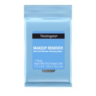 Neutrogena makeup remover pad packaging on a white background