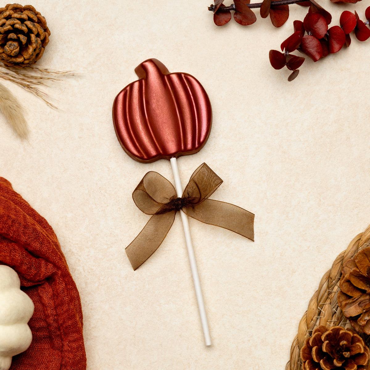 Fall Pumpkin Lolly - Orange
