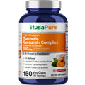 NusaPure Turmeric Curcumin Complex 150mg per caps, 150 caps, Non-GMO, Gluten-Free, & Bioperine