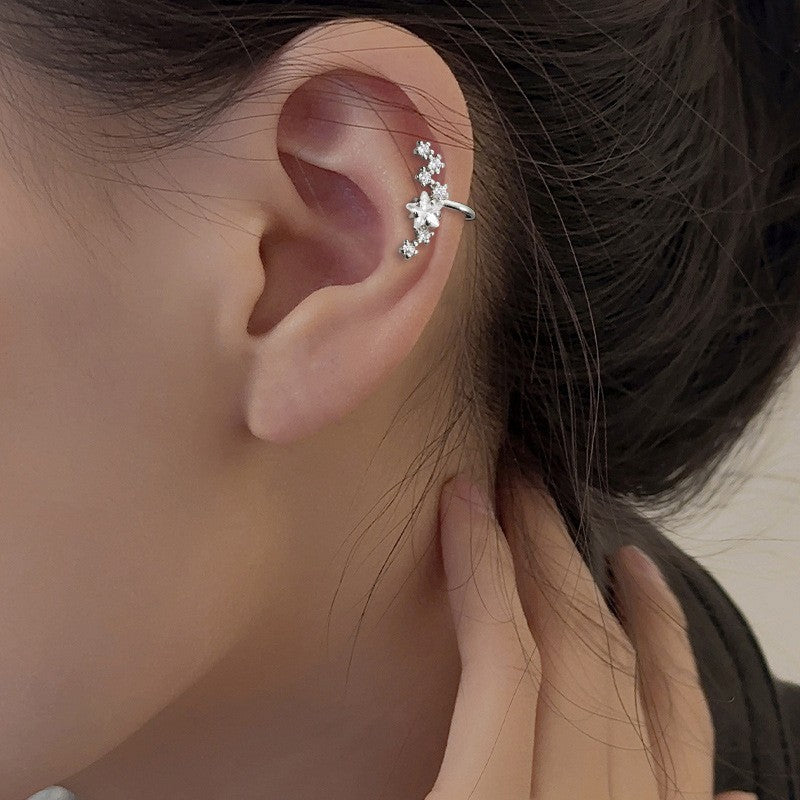 Embedded Star Without Pierced Female Temperament Personality Shining Starry Super Earrings
