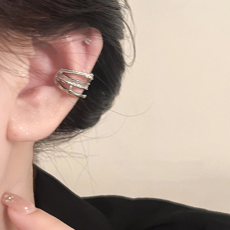 Embedded Star Without Pierced Female Temperament Personality Shining Starry Super Earrings