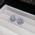 Style Super Flash Zircon Flower Korean Niche Bone Light Luxury Ear Clip