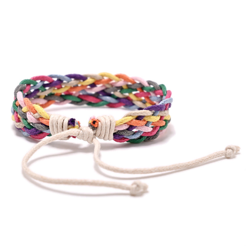 Cotton Linen Color Nine Strand Export Bracelet