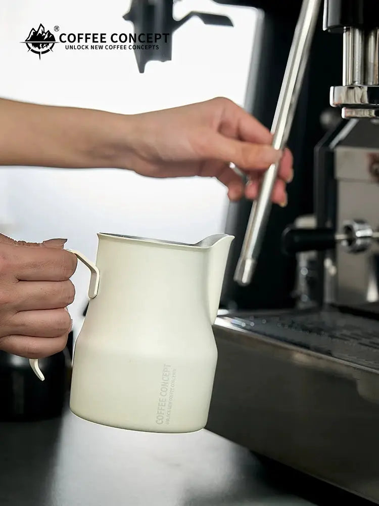 COFFEECONCEPT Bell Shape Milk Pitcher for Latte Art, 350ml/500ml Stainless Steel Frothing Jug for Espresso, Cappuccino, Coffee Steaming and Barista Milk Pouring