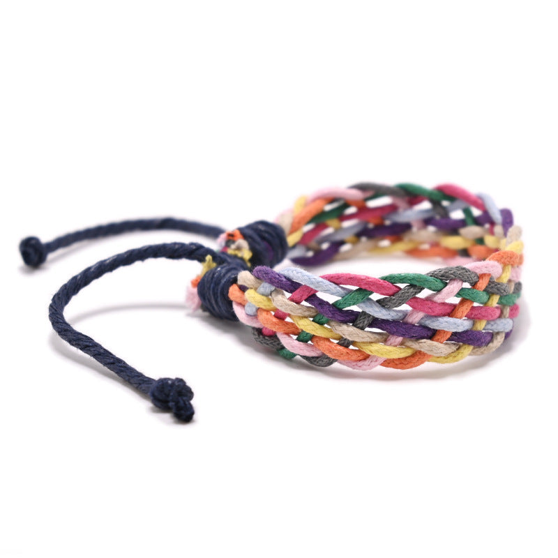 Cotton Linen Color Nine Strand Export Bracelet
