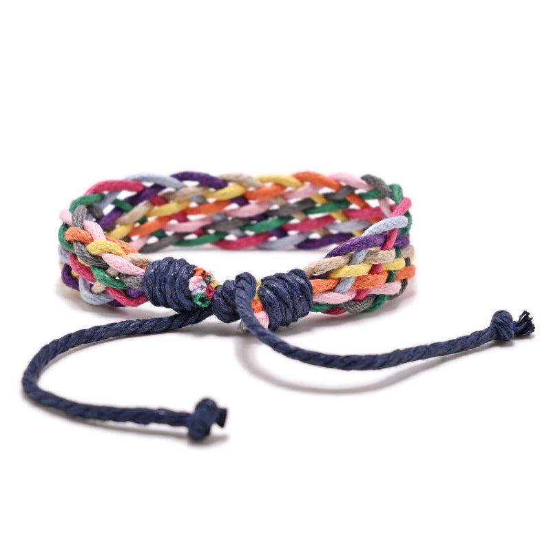 Cotton Linen Color Nine Strand Export Bracelet