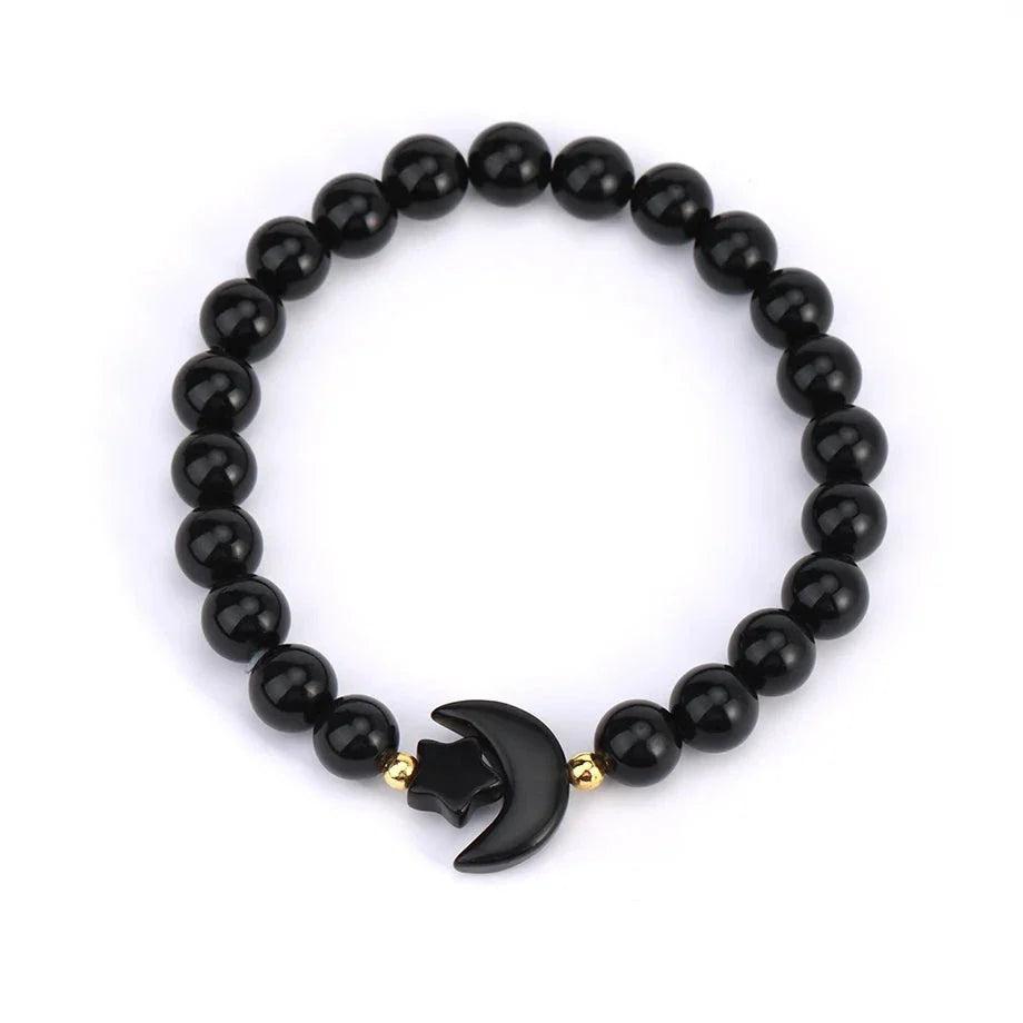 Moon Crystal Bead Bracelets