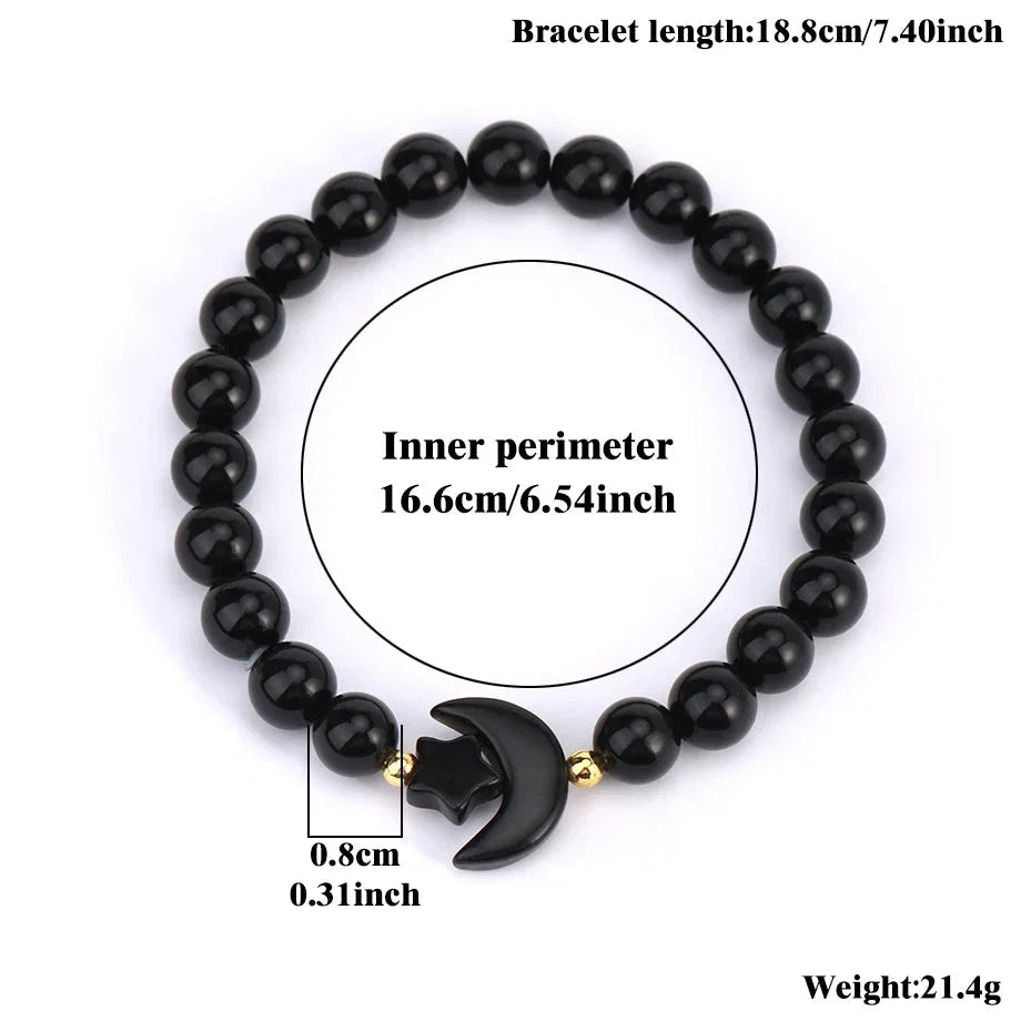 Moon Crystal Bead Bracelets