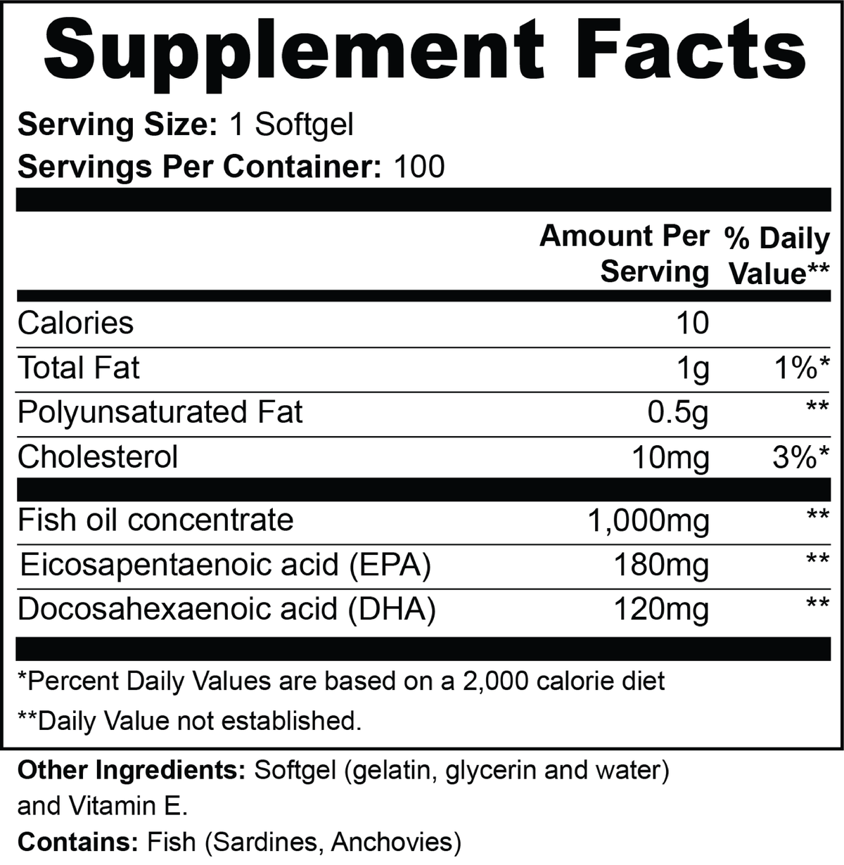 Omega-3 Fish Oil
