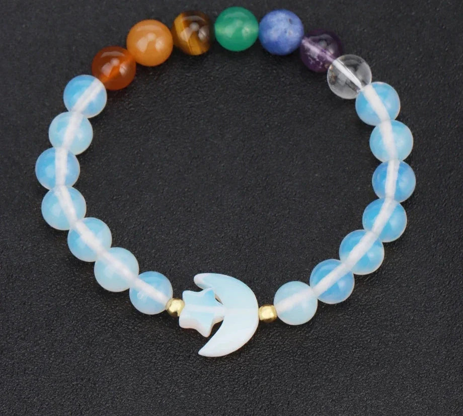 Moon Crystal Bead Bracelets