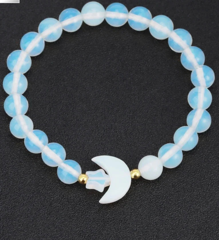 Moon Crystal Bead Bracelets