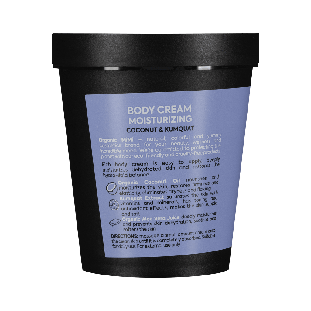 Organic Mimi, Body Cream Moisturizing Coconut & Kumquat, 200 ml