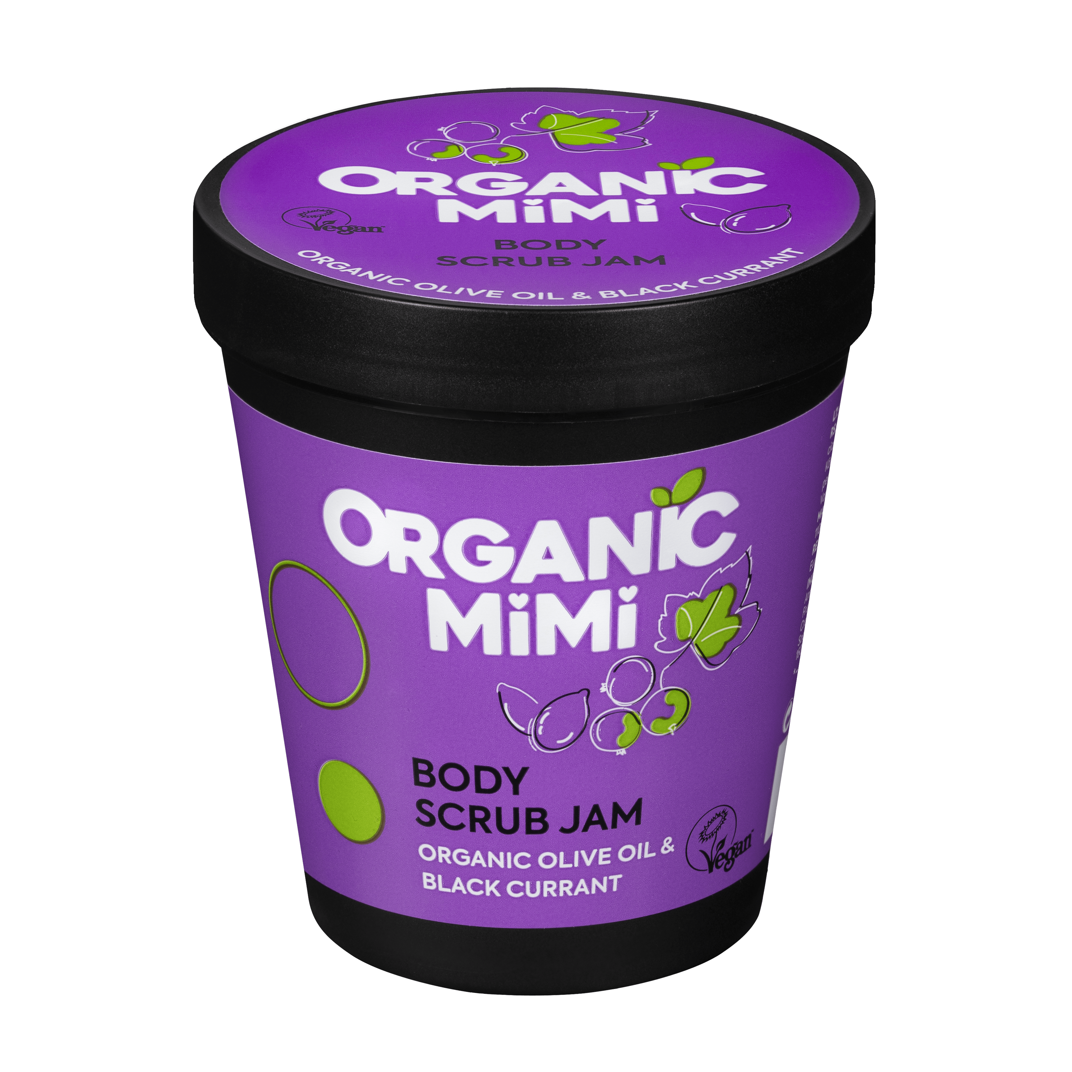 Organic Mimi, Body Scrub Jam Olive & Black Currant, 250 g