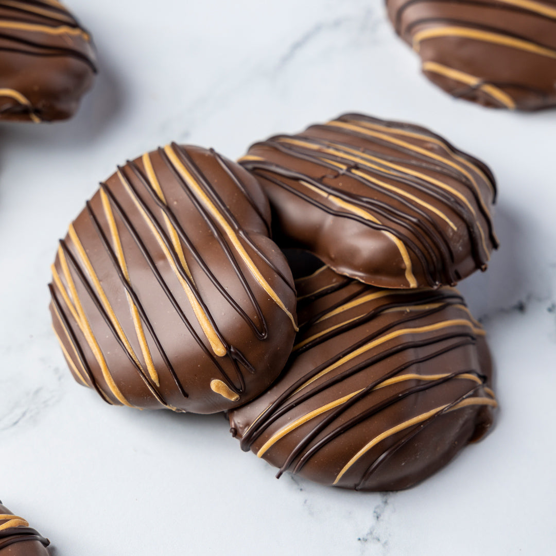 Peanut Butter & Caramel Stuffed Pretzel Twist