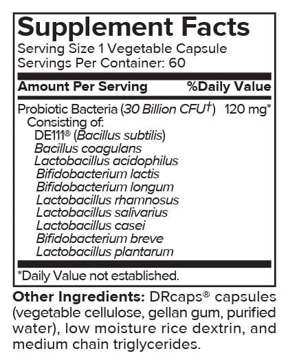Portions Master 30 Billion Probiotic Plus Gastrointestinal Support (60 Count)