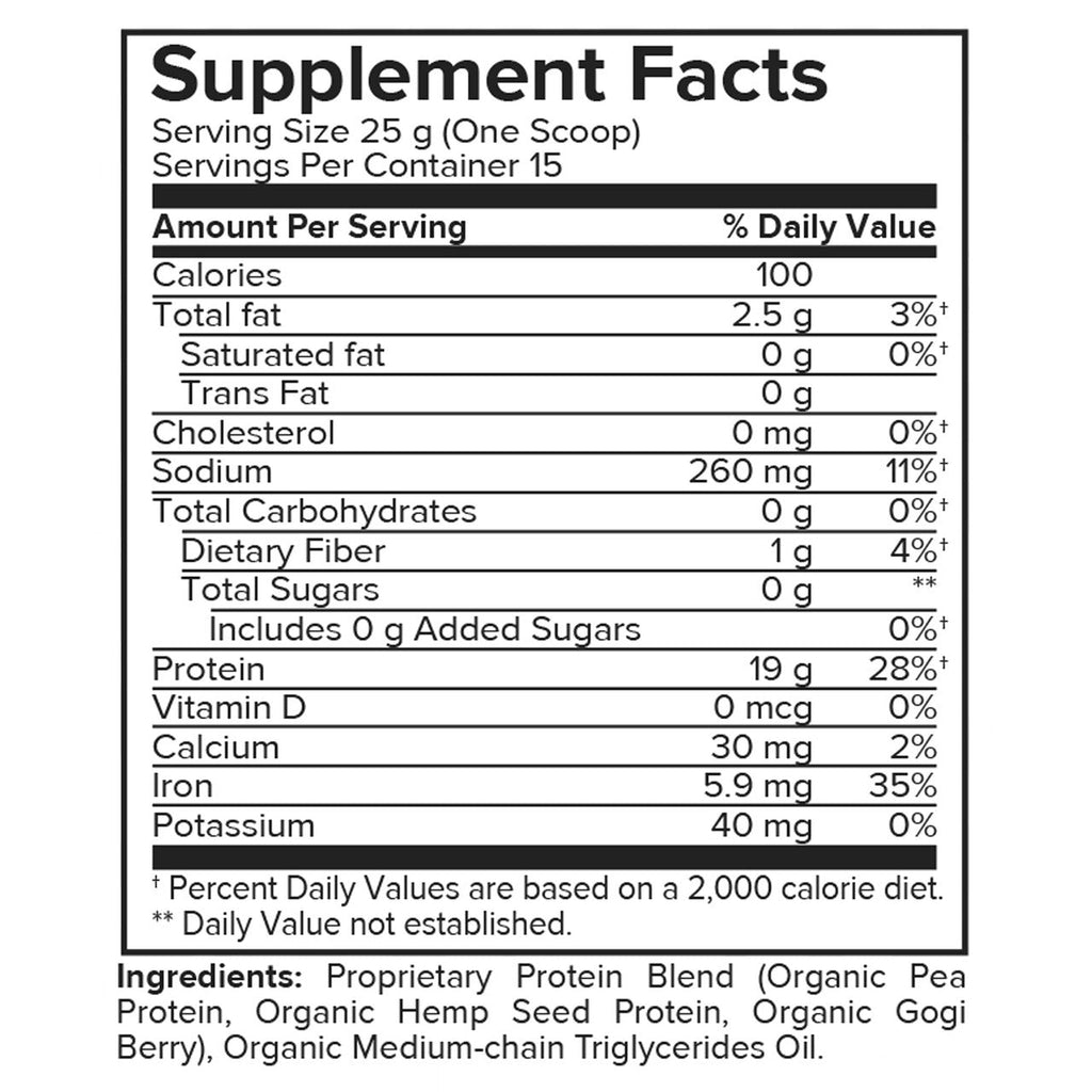 Portions Master Vegan Protein Blend Unflavored