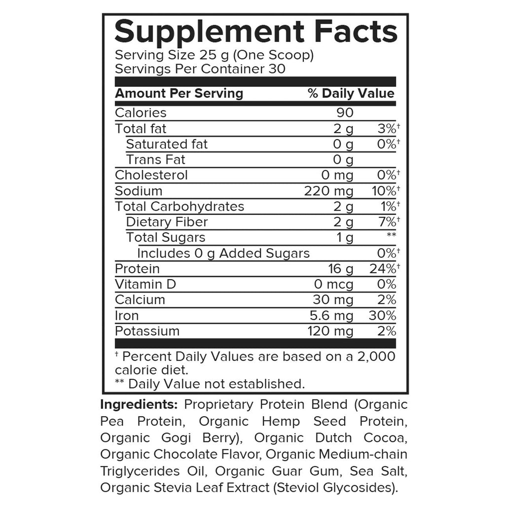 Portions Master Vegan Protein Blend Chocolate
