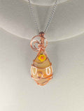 Carnelian Cabochon *Unplated Copper*