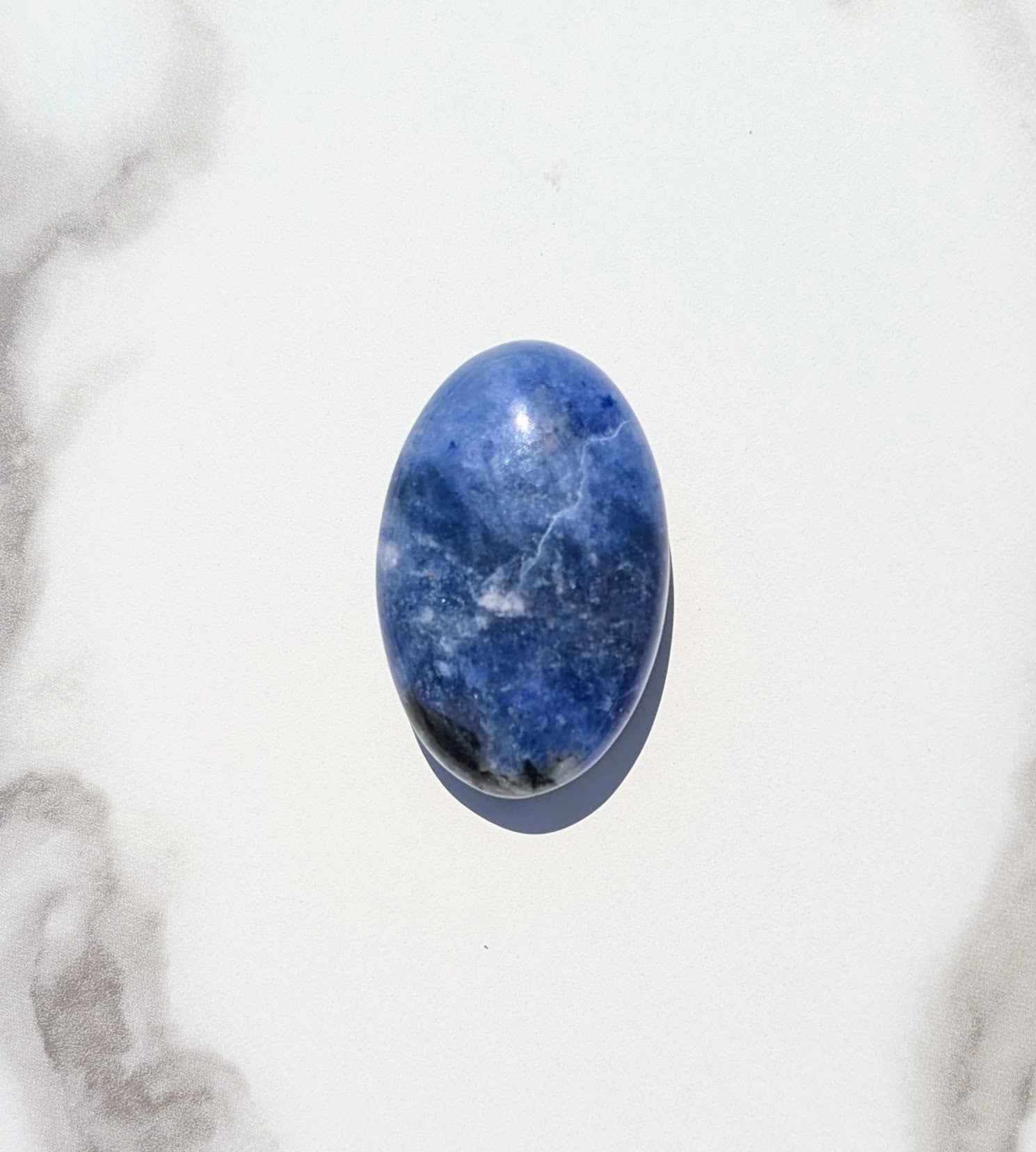 Dumortierite Palm Stones – Focus, Patience & Mental Clarity